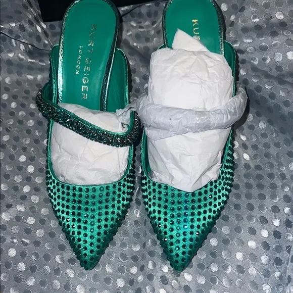 BNIB Kurt Geiger Duke French Embellished mules