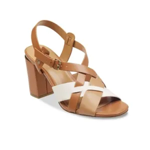BNIB Tommy Hilfiger Caramel, Tan and Cream Heels with Strappy Design