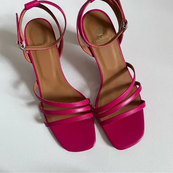 Bobbie’s Davena Strappy Leather Heels
