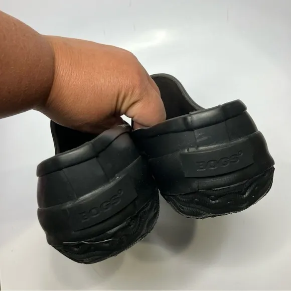Bogs Patch Clog Solid mules clogs waterproof black size 12