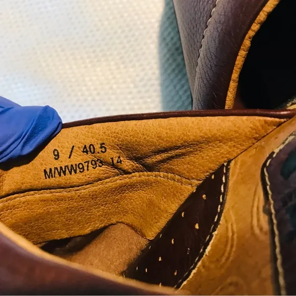 Born Brown Leather Mules with Rounded Toe