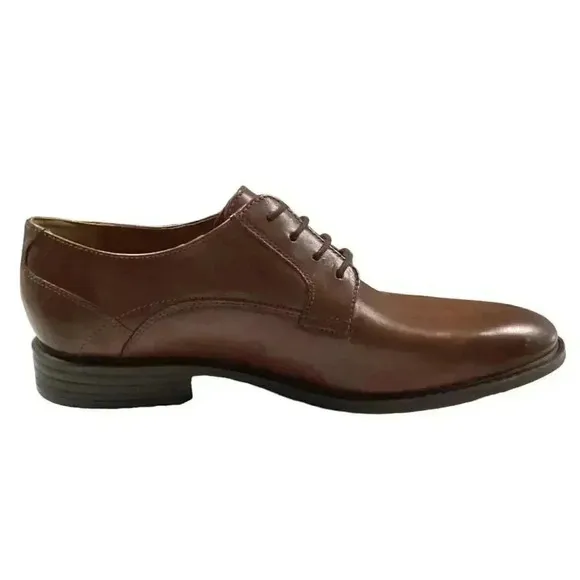 Bostonian Garvan Plain Mens 13 M Oxford Dress Shoes Brown Leather NEW