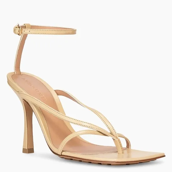 BOTTEGA VENETA  Tan Strappy Heels 36