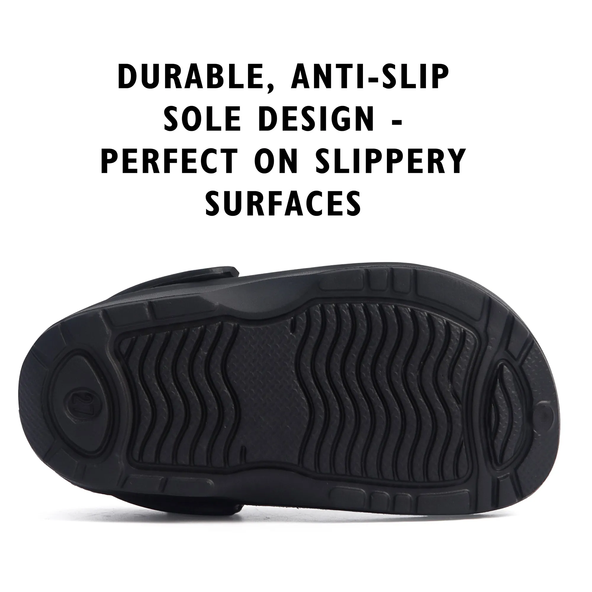 Boys Black Clogs