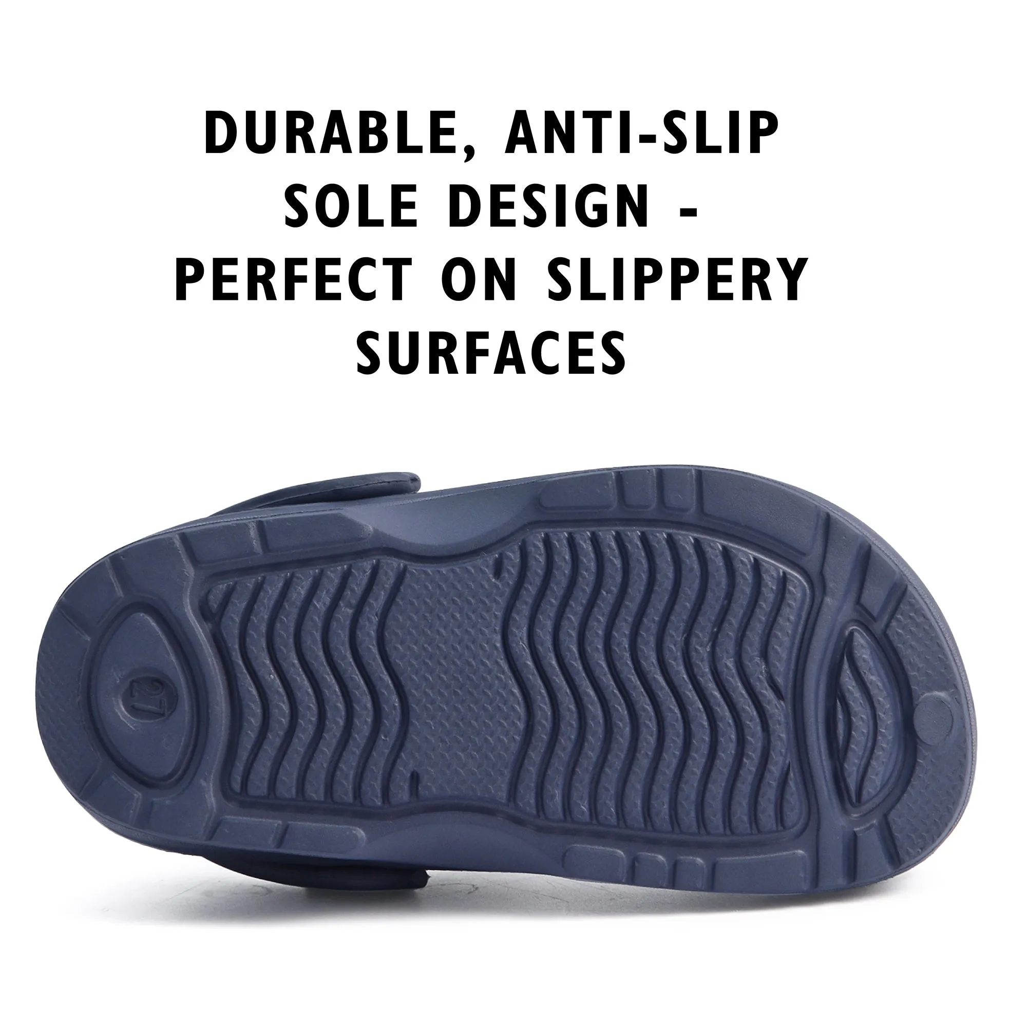 Boys Navy Clogs