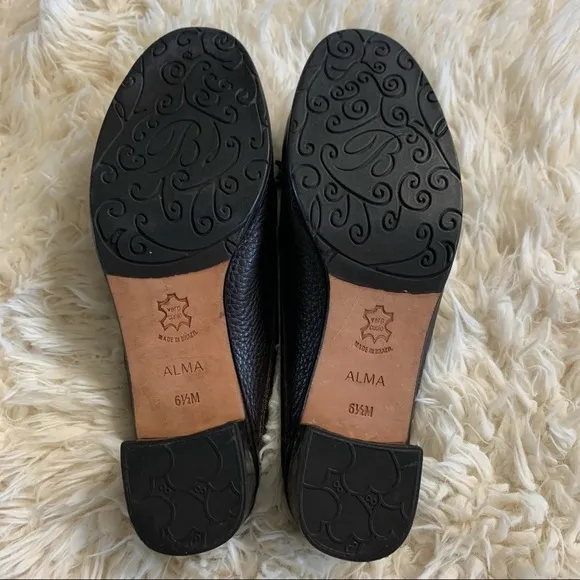 Brighton Alma Brown Croc Leather Tassel Mules Shoe