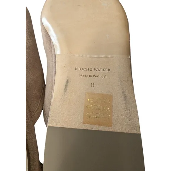 Brochu Walker The Soho Mule Slip-On Shoes Shearling Suede Quiet Luxury Size 8