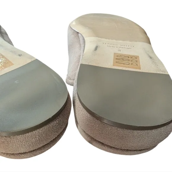 Brochu Walker The Soho Mule Slip-On Shoes Shearling Suede Quiet Luxury Size 8
