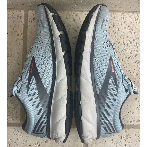 Brooks Ghost 13 Road-Running Sneakers Size 9.5 Athletic Shoes Light Blue/Grey
