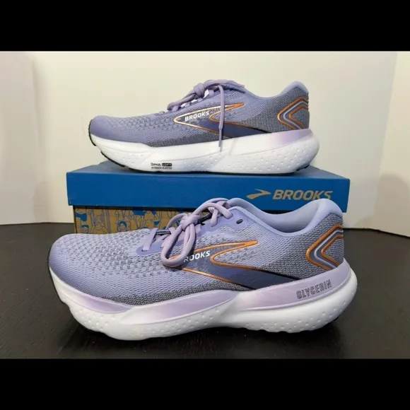 Brooks Glycerin 21 Running Shoes Sneakers Lavender/Black/Copper Womans Size 11