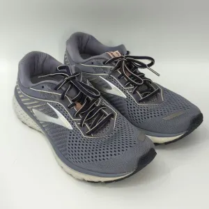 Brooks Women's Ghost 12 Grey Silver Lilac Running Shoes Cushion Neutral 9.5 B