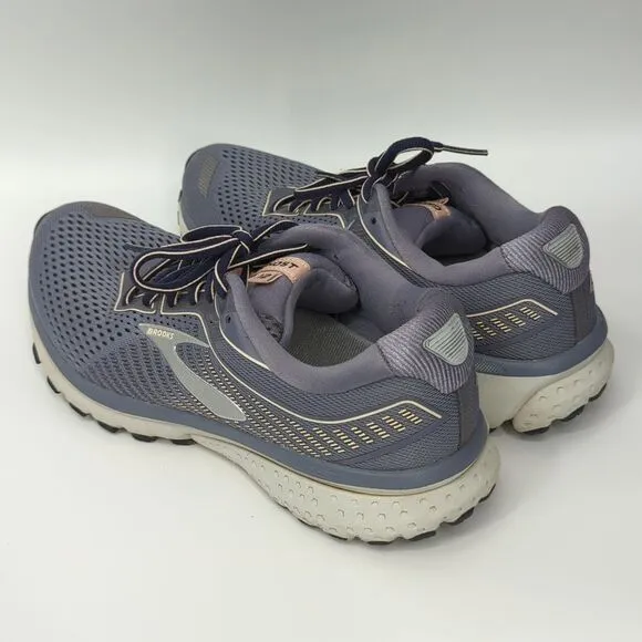 Brooks Women's Ghost 12 Grey Silver Lilac Running Shoes Cushion Neutral 9.5 B