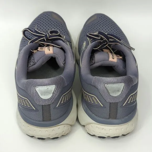 Brooks Women's Ghost 12 Grey Silver Lilac Running Shoes Cushion Neutral 9.5 B