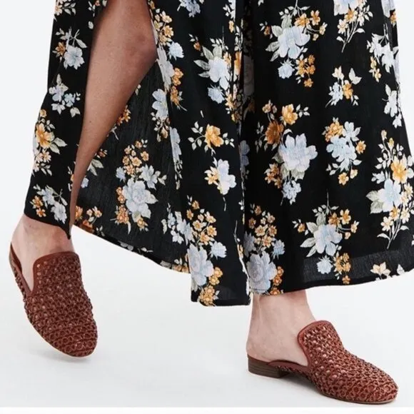Brown American Eagle Woven Mules Slip-ons (NWT)