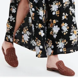 Brown American Eagle Woven Mules Slip-ons (NWT)