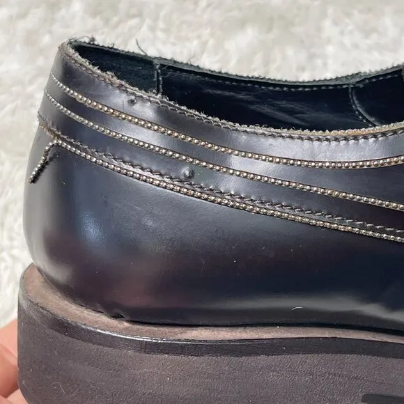 Brunello Cucinelli Women’s Dark Brown Lace Up Oxfords Leather Shoes Size 38