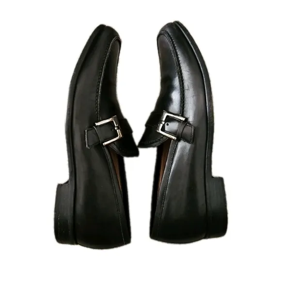 Bruno Magli Mens Black Italian Leather Loafer 8