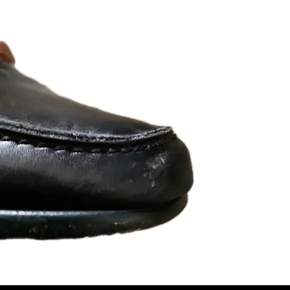 Bruno Magli Mens Black Italian Leather Loafer 8