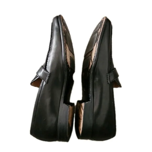 Bruno Magli Mens Black Italian Leather Loafer 8