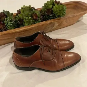Bruno Magli Men's Cap-Toe Oxfords Leather size 9 EUC