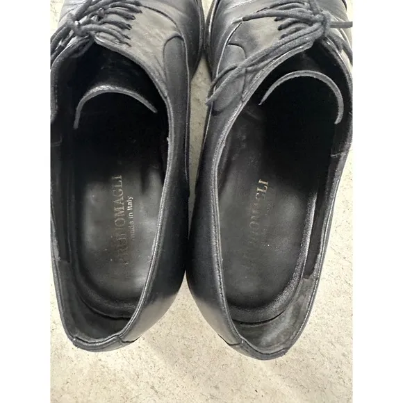 Bruno Magli Mens Leather Oxford Dress Shoes Lace Up Formal Black Size 40 US 10