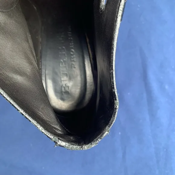 Burberry Prorsum Oxford Wedge black Lace Up heels US10 EU40