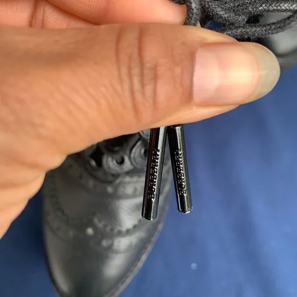 Burberry Prorsum Oxford Wedge black Lace Up heels US10 EU40