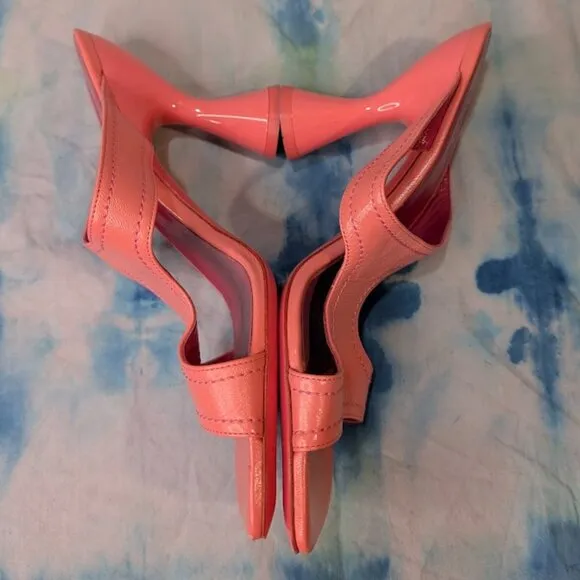 By Far Pink open Toe Mules Women Size 36