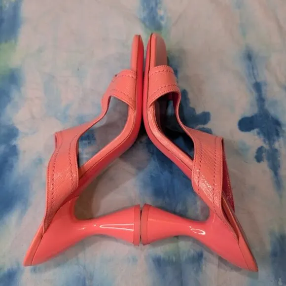 By Far Pink open Toe Mules Women Size 36