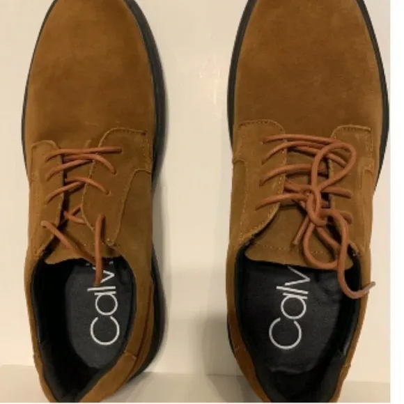Calvin Klein Men Casual Gleyber Silky Suede Shoes size 10.5