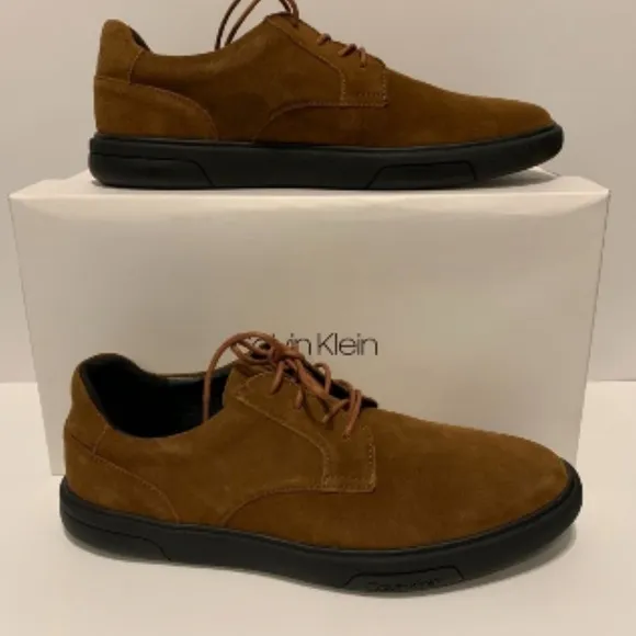 Calvin Klein Men Casual Gleyber Silky Suede Shoes size 10.5