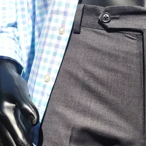 Calvin Klein Men's Flat Front Luxury Trouser