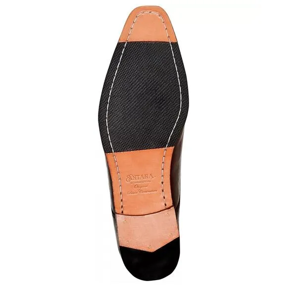 Carlos Santana Men Oxfords Power Plain Derby Size US 10.5D Dark Brown Leather