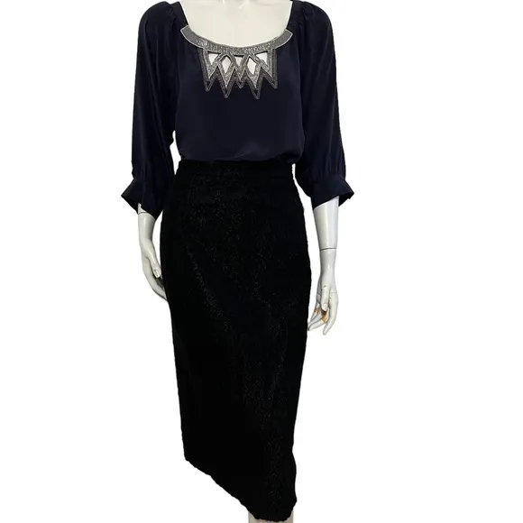 Celine Paris black skirt size 40 made in France