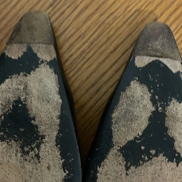 celine vintage black pointed toe mules 39