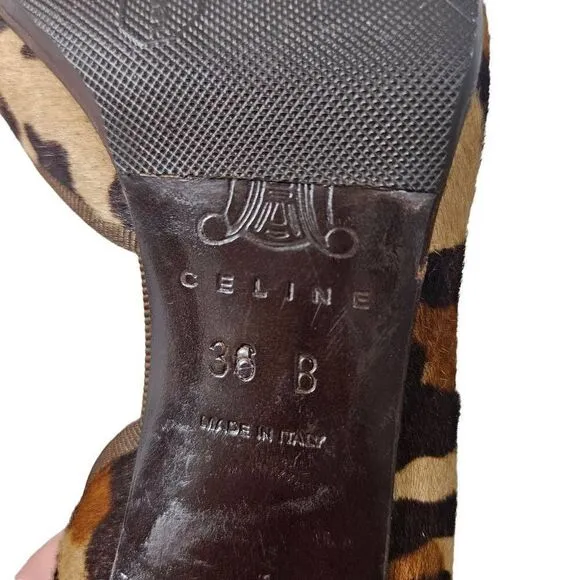 Celine pointed toes Leopard print