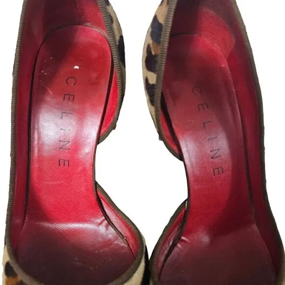 Celine pointed toes Leopard print