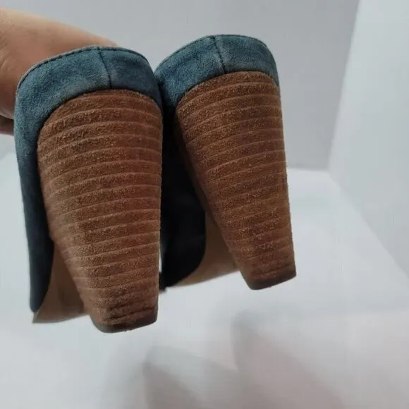 Charles by Charles David Suede Heeled Mules Size 6.5