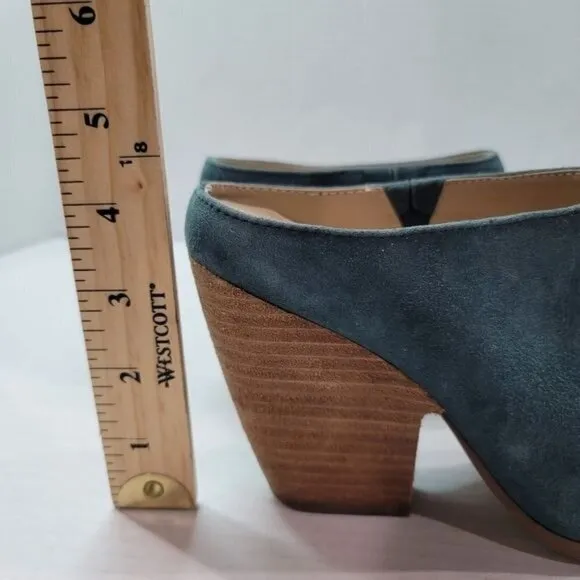 Charles by Charles David Suede Heeled Mules Size 6.5