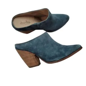 Charles by Charles David Suede Heeled Mules Size 6.5