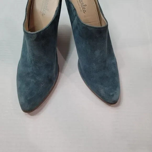 Charles by Charles David Suede Heeled Mules Size 6.5