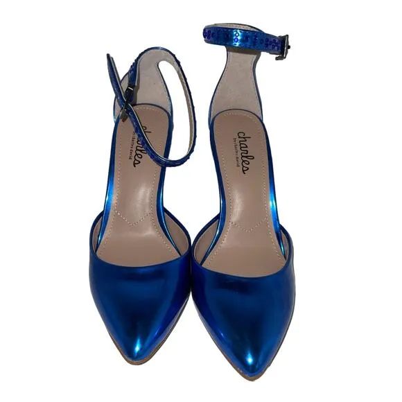 Charles David Women's Poison Ankle Strap Heels Size 5 1/2