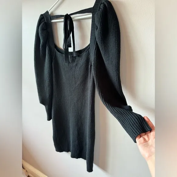 Charles Henry NWT Women’s Black Ribbed Long Sleeve‎ Sweater Dress Size Medium