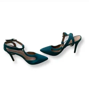 Charles David Aqua Suede Heels