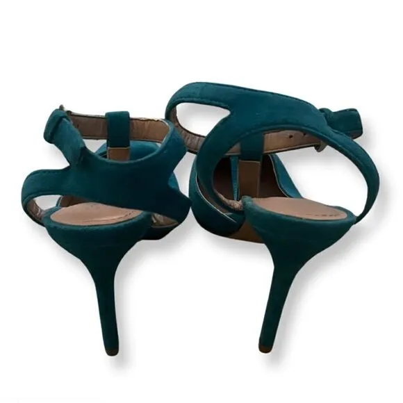 Charles David Aqua Suede Heels