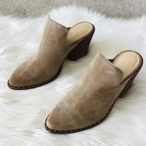CHINESE LAUNDRY Suede Mules
