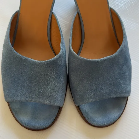 Chloé Oli 50mm suede mules - Blue size 37