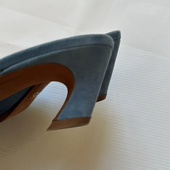 Chloé Oli 50mm suede mules - Blue size 37