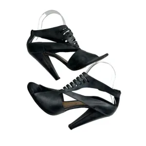 Chloe Saturina Calf Leather Strappy Women's Stiletto Heel Womens 40