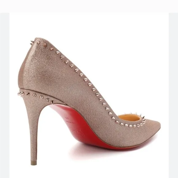 christian louboutin anjalina 85 glitter mini 36